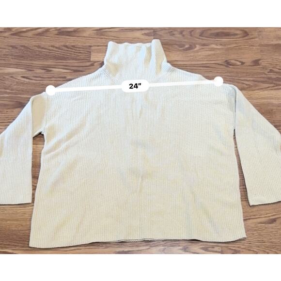 Eileen Fisher yellow Turtleneck Boxy sweater Top size M - Picture 5 of 10